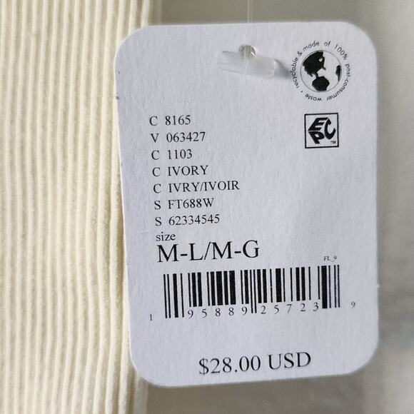 Free People Amelia Bandeau Tube Top Bra Ribbed Knit Seamless Crop Brami Ivory - Picture 5 of 11